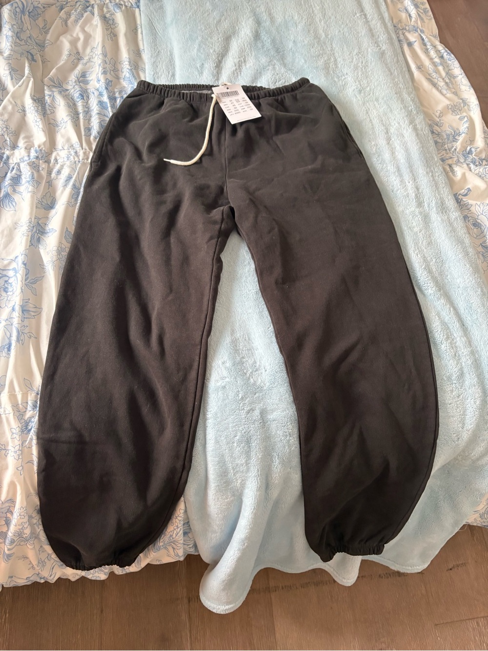 Brandy Melville Kids Black Sweatpants with Drawstring